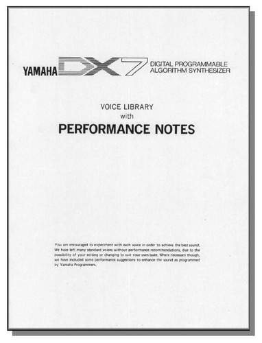 Yamaha voice library with - voice,